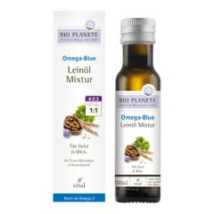 Bio Omega Blue Leinölmixtur 100ml - 4er Vorteilspack von Bio Planete