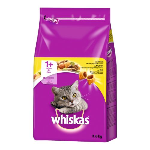 Dry food with chicken 1+ years 3800g from Whiskas