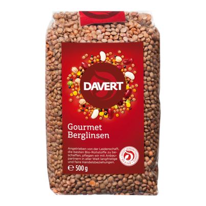 Bio Gourmet Berglinsen 500g - 8er Vorteilspack von Davert