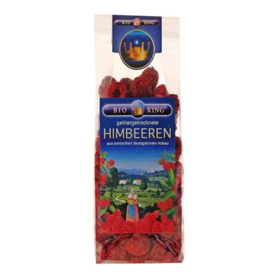 Bio Himbeeren gefriergetrocknet 100g - 10er Vorteilspack von Bio King