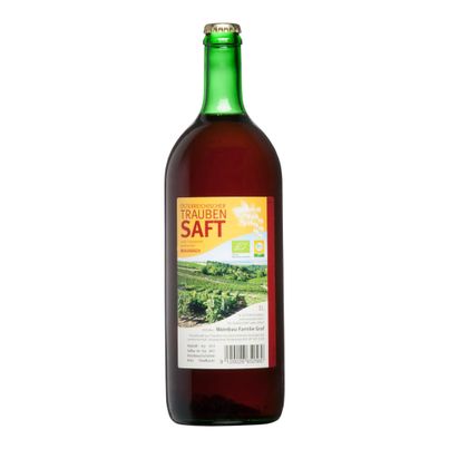 Bio Traubensaft rot MW 1000ml - 12er Vorteilspack von Graf