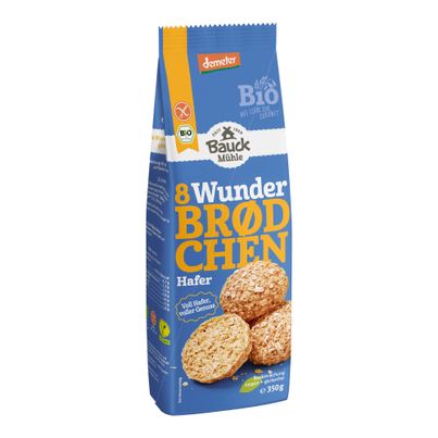 Bio 8 Wunderbrödchen Hafer 350g - 6er Vorteilspack von Bauck Mühle