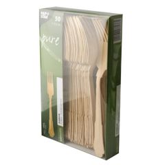 Holzgabeln Vintage 19.5 cm 50 Stück