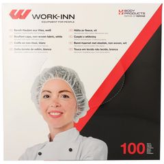 Barett Haube aus Vlies DM=52cm 100Stück von Work-Inn