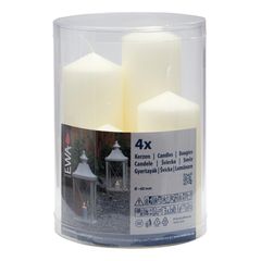 Laternenkerzen ivory 4Stück von Jeka