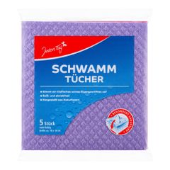 Schwammtuch färbig sortiert 5ct von Jeden Tag