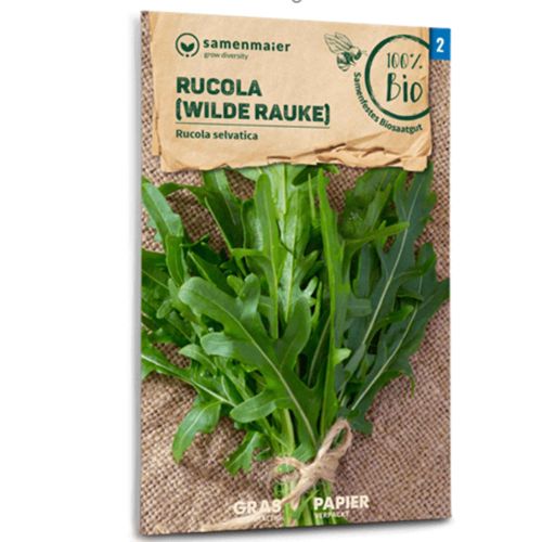 Bio Saatgut Wilde Rauke Rucola selvatica 12g