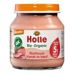 Organic baby glasses beef - from 5 months - 125g - value pack of 6 from Holle