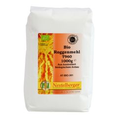 Bio Roggenmehl T960 1000g von Nestelberger