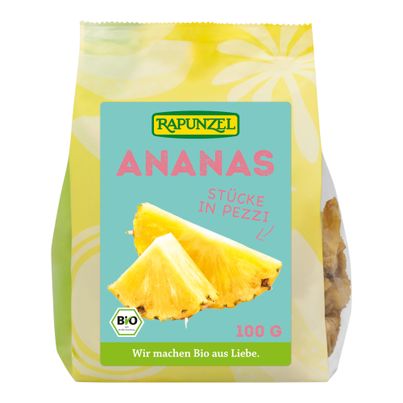 Bio Ananas Stücke getrocknet 100g - 8er Vorteilspack von Rapunzel