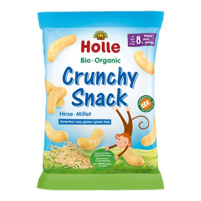 Organic Crunchy Snack Millet 25g - value pack of 8 from Holle