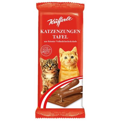 Küfferle cat tongues chocolate bar - 75g