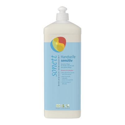 Bio Handseife sensitiv Nachfüllung 1000ml - 6er Vorteilspack von sonett