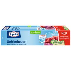 Gefrierbeutel 6 l circa  30x45cm 20Stück von Toppits