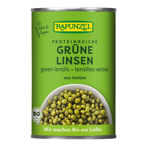 Bio Grüne Linsen 400g - 6er Vorteilspack von Rapunzel Naturkost