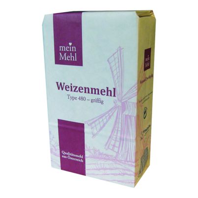 Weizenmehl 480 griffig 1000g von Mein Mehl