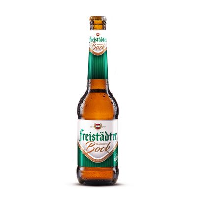 Freistädter Traditionsbock 330ml - 100 % Mühlviertel. Gold, würzig und vollmundig mit feinherbem Ausklang von Freistädter Bier