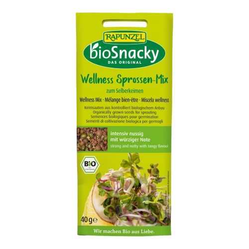 Bio bioSnacky Wellness Mixture Germinating Seeds 40g - Value Pack of 12 from bioSnacky - Rapunzel