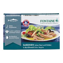 Bio Sardinenfilets ohne Gräten 120g - 10er Vorteilspack von Fontaine