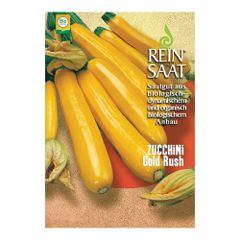 Bio Zucchini Gold Rush, gelb Saatgut - 1 Beutel - 5er Vorteilspack von Reinsaat