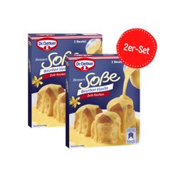 Dr. Oetker Dessertsoße Bourbon Vanille zum Kochen 60g 2er-Set