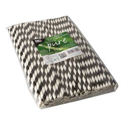 Trinkhalm Papier 24 cm Durchmesser 6 mm 100 Stück