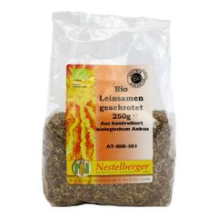 Bio Leinsamen geschrotet 250g von Nestelberger