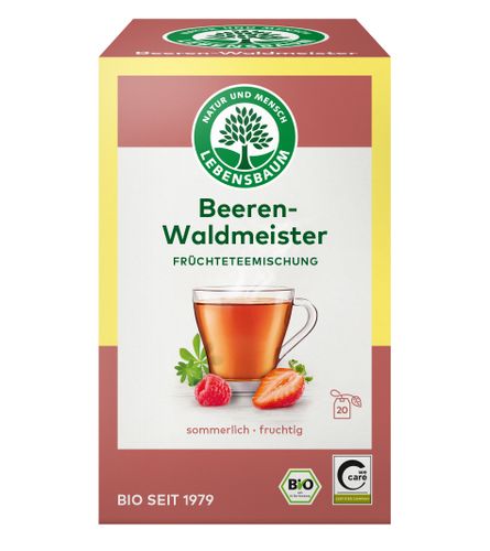 Bio Früchtetee Beeren und Waldmeister 20 Beutel 40g von LEBENSBAUM