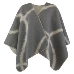 Poncho linear Farbe Graphitgrau 140x70cm von David Fussenegger