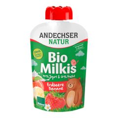 Bio Milkis Erdbeer Banane 100g - 6er Vorteilspack von Andechser