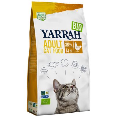 Bio Yarrah Katzenfutter Brocken Huhn 10kg - Tierfutter von Yarrah