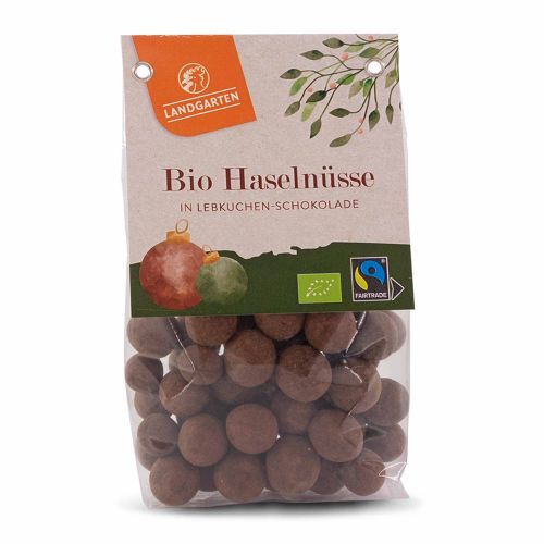 Bio Haselnüsse in Lebkuchen Schokolade 160g