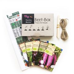 Bio Beet Box - Danke Mama - Saatgut Set inklusive Pflanzkalender und Zubehör - Geschenkidee für Hobbygärtner