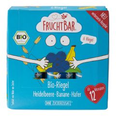 Organic bars blueberry banana oats 6x23g 138g - value pack of 6 from Fruchtbar