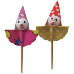 Clownpicker 8.5cm 100 Stück Packung