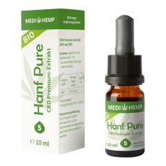 Bio Hanf Pure CBD Premium-Extrakt 10ml von Medihemp