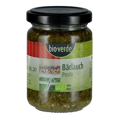 Organic wild garlic pesto 125ml - value pack of 6 from Bio Verde