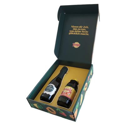 Pago Geschenkbox - Pago Erdbeernektar und Prosecco im Duett - Danke!