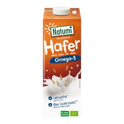 Bio Hafer Omega-3 Drink 1000ml - 8er Vorteilspack von Natumi