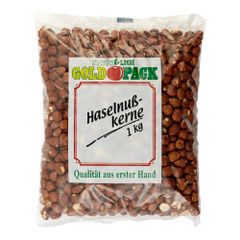 Haselnüsse ganz ungeschält 1000g von Goldpack