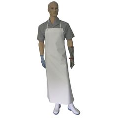 Ledotex Latzschürze weiss von Schlachthausfreund