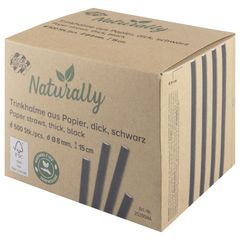 Papier Trinkhalme Durchmesser  8mm 15cm 500Stück von Decor Service