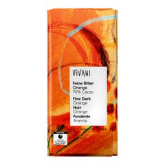 Bio Feine Bitter Orange 70% Kakao 80g - 10er Vorteilspack von Vivani
