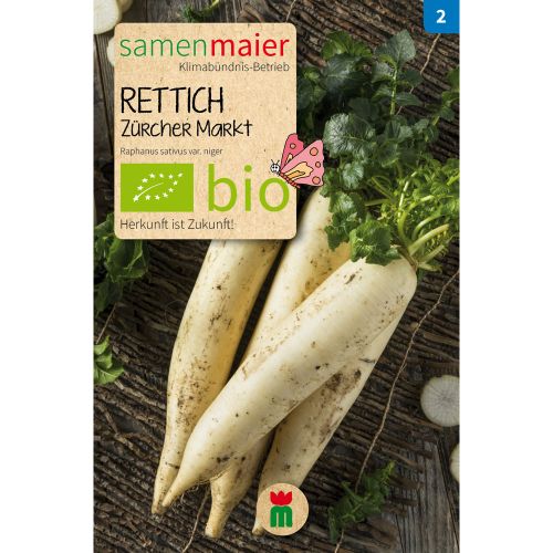 Bio Rettich Zürcher Markt - 2 g Saatgut