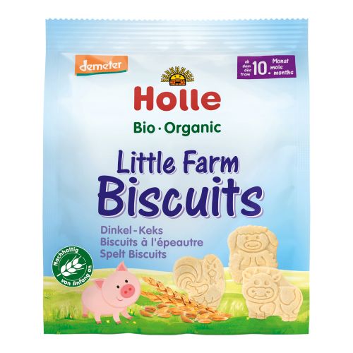 Organic Little Farm Biscuits 100g - value pack of 8 from Holle