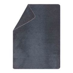 Kuscheldecke Faux Uni 150 x 200 cm - Marine - GRS zertifiziert - von David Fussenegger