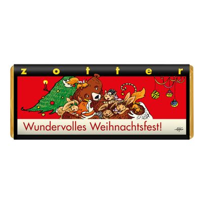 Bio Wundervolles Weihnachtsfest! 70g - 10er Vorteilspack von Zotter