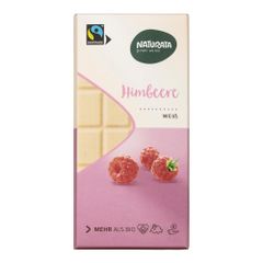 Bio Himbeer Schokolade weiß 100g - 12er Vorteilspack von Naturata