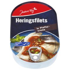Heringsfilet in Pfeffercreme 200g - 10er Vorteilspack von Jeden Tag