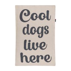 Hundebett ohne Füllung cool dogs live here 60 x 90 cm - Natur - GRS zertifiziert - von David Fussenegger